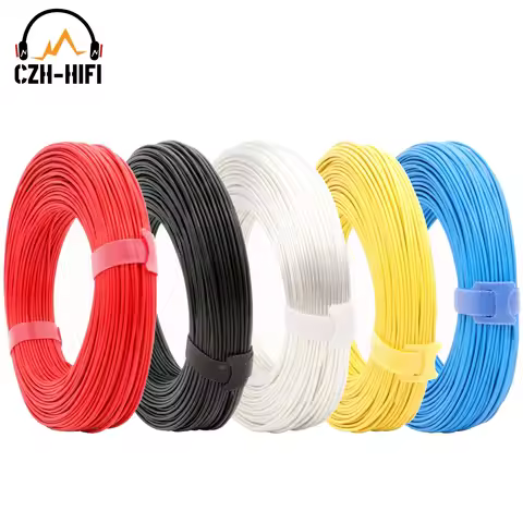 Brand New 1.00mm2 High Purity OCC PTFE Wire Cable Line for Audio Amplifier Speaker Headphone Cable U
