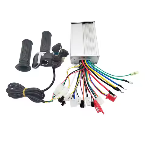 Twist Throttle Battery Display with Brushless Controller 36V 48V 500W for E-bike/Scooter/BLDC Motor/
