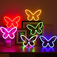 New Led Neon Lamp Butterfly Shape Light Night Light Creative Bedroom Decorative Light Manufacturers Direct Supply