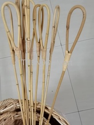 [The Rattan House] 40 inches High Quality Thick Long Rattan Stick Safety with Handle l Rotan budak n