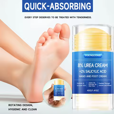 8% Yoicream Foot Plus 2% Salicylic Acid Foot Cream and Hand Cream Maximum Strength Hyaluronic Acid, 