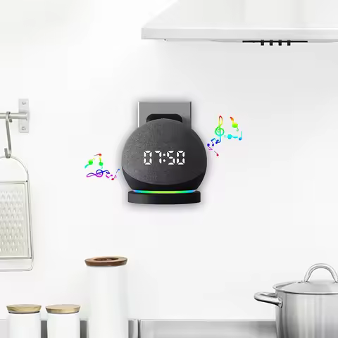 Plastic Speaker Wall Mount Holder Cable Management Smart Speaker Holder Stand Space Saving Accessori