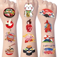 Gameza Tatu Sementara Hibachi Jepun - 200+ Hiasan Pesta Hari Lahir Hibachi, Kipas Kertas Jepun, Tang
