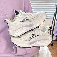 Sneakers Light Grape Purple Autumn Leather Surface Shock-absorbing Running Shoes Dopamine Korean