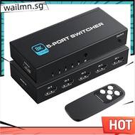 -Compatible 5-Port 8K 60Hz Ultra HD Switcher Splitter Supports 4K@ 120Hz, 8K@ 60Hz for /4/3, TV Proj