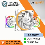 Flexi Tech BE QUIET LIGHT WINGS White 140mm / 120mm PWM High-Speed Triple-Pack PC Desktop Case Fan