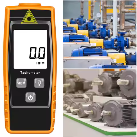 Mini Digital Tachometer Data Hold Non Contact RPM Meter RPM Tach Speed Meter Rotational Speed Sensor