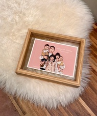 【阿路似顏繪加購相框】加購木質相框