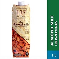 137 Degrees Almond Milk Unsweetened, 1Liter (Assorted)
