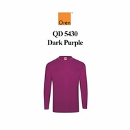 Oren Sport QD5430 Dark Purple Long Sleeve Microfiber Lengan Panjang Cool Fit QuickDry SUNBEAR.com.my