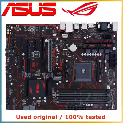 For ASUS Prime X370-A X370A Motherboard Support 3600X AM4 64GB AMD DDR4 VGA DVI HDMI