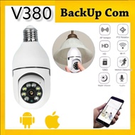 BUCOM- IP Camera Bulb V380 Wireless CCTV Wifi Kamera CCTV Bola Lampu 360