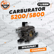 Sparepart Chainsaw Carburator 5200 5800 Senso Sinso Mesin Gergaji Yusen gergaji