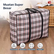 Tas Laundry Jumbo 90x30x50cm Waterproof Ringan Mudah Dibawa Travel Besar Pindahan Organizer Bag