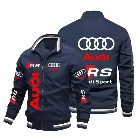 2025 New Motorcycle Jacket Men Audi A6 A6 A8 RS logo logo Printed Jacket Windbreaker Casual Racer St