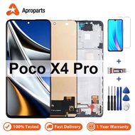 หน้าจอ LCD สำหรับ Xiaomi POCO X4 PRO 5G 2201116PG อะไหล่ทดแทนประกอบดิจิทัลหน้าจอสัมผัส