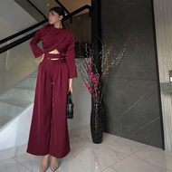 Official Crue - Osso top (top only) / crop top / crop Shirt / Drapper top / Wrapped top / Wrap crop 