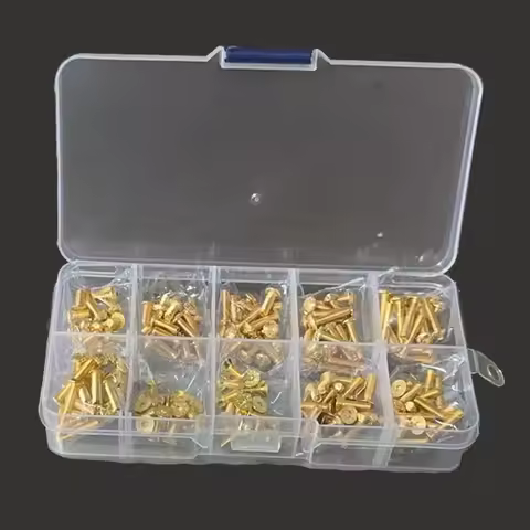 200PCS YFS M3 12.9 GRADE Nickel-gold plated SCREWS ASSORTED SET (200PCS) With MINI BOX SCM435 alloy 
