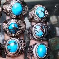 Batu pirus persia biru cincin