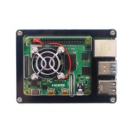 Raspberry pi 3b Shell 9-Layer Acrylic Shell Nine-Layer Raspberry pi 4th Generation B Installable Fan
