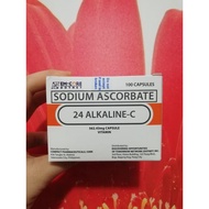 24 Alkaline-C Sodium Ascorbate 100capsules
