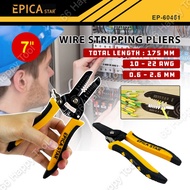 EPICA STAR 7Inch Multifunctional Wire Stripping Plier Precision Stripper Crimper Pliers Hand Cutting