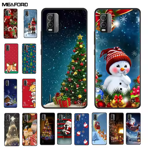 Christmas Lovely Cover For Nokia C210 / C110 / C300 Case C02 C12 C22 C31 C32 Soft Silicone TPU Phone