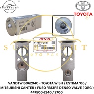 TOYOTA WISH / ESTIMA '06 / MITSUBISHI CANTER / FUSO FE83PE DENSO VALVE ( ORG ) 447500-2940 / 2700