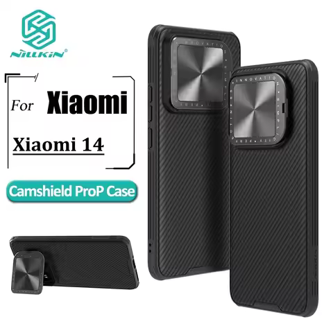 Nillkin Flip Cover Camera Stand Case For Xiaomi Mi 14 K70 Poco F6 Pro Mi 15 14 13 Ultra 5G Protectiv