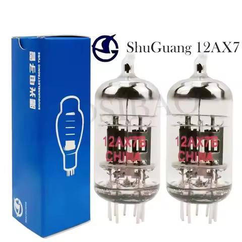 ShuGuang Vacuum Tube 12AX7 ECC83 12AU7 ECC82 12AT7 ECC81 EL84 12AX7B Tube Audio Valve For Amplifier 
