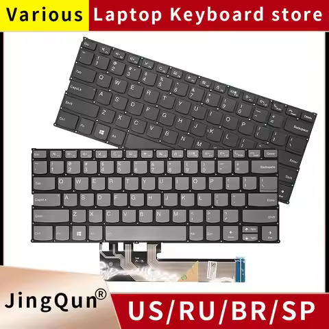 Spanish Brazil Russian Backlit Keyboard for Lenovo Yoga 530-14 530-14ARR 530-14IKB Backlight PD4SB S