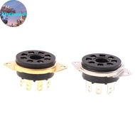 Alittlesearch Chassis Mount 8pin Bakelite Tube Soet Base For 6550B 6CA7 EL34 6L6 KT88 Vintage AMP DI