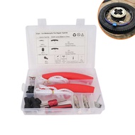 Foreign Trade Source 31 Pieces Tire Repair Tool Kit with Red Protective Case Suitable for Cars, Moto