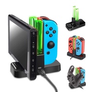 DOBE Switch Controller Colorful Charging Dock for Nintendo Switch Joy-Cons and Pro Controller with a Type-C Charging Cable