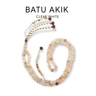 Tasbih Batu Akik Mesir 🇪🇬 | White | 8mm Biji100