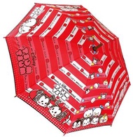 (免運費)迪士尼 Disney日版 Tsum Tsum 雨傘 長遮 彎手柄 透明 長傘 戶外 便攜 米奇 米妮 (紅色)