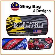 Sling Bag Malaysia Bag Negaraku Beg SUKAN MALAYSIA MU BEG MERDEKA Crossbody Bag Sport