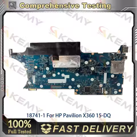 Laptop Mainboard For HP Pavilion X360 15-DQ 15T-DQ Laptop Motherboard 18741-1 With i3 i5 i7 8th CPU 