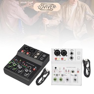 [LOVIVER] Audio Interface Lightweight 2 Channel Audio Mixer for Recording Studio Home