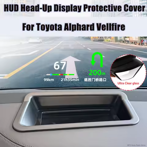 HUD Head-Up Display Protective Cover / Dashboard Dust Cover for Toyota Alphard Vellfire, Car Interio