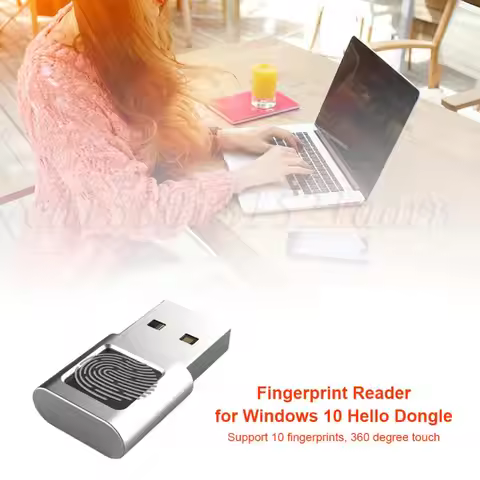 Mini USB Fingerprint Reader Module Device for Windows 10 Hello Biometrics Key Password-free Login