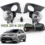 VIOS Fog lamp Lights Halogen Lamps with Switch Wiring Harness for Toyota Vios 2014-2018 Front Bumper