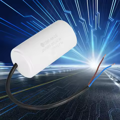 CBB60 Run Capacitor with Wire 250V AC 120uF 50/60Hz for Motor Air Compressor CBB60 Capacitor Motor C