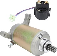 Motorcycle Engine Starter Motor And Relay For Yam&ha YFM350 Warrior Moto Big Bear YFM 350 Raptor 350