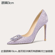 Lily Wei High Heels Womens Elegant Ladys Thin Heel Single Shoes Small Size 31 32 33 Suitable for Ski