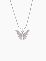 Cider Butterfly Pattern Necklace