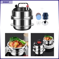 BNBAR Stainless Steel Pressure Cooker Cookware Quickly Cooking Instant Cooking Pot for Professional Camping Home Family Commercial