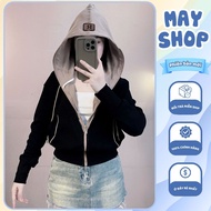 Women's RibbedJacket A8 MAYSHOP Loose Form – Sunscreen, Soft, Easy to Coordinate