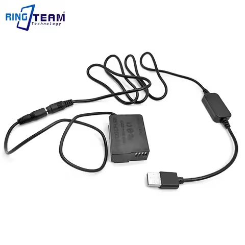 DCC8 Dummy Battery + USB Couvertor Cable DMW-DCC8 DC Coupler kit for Panasonic GX8 FZ1000 FZ300 FZ20