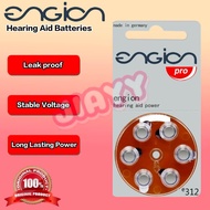 Engion 312 312A A312 PR41 Hearing Aids Battery for In-ear Hearing Aid Performance Zinc Air Hearing A